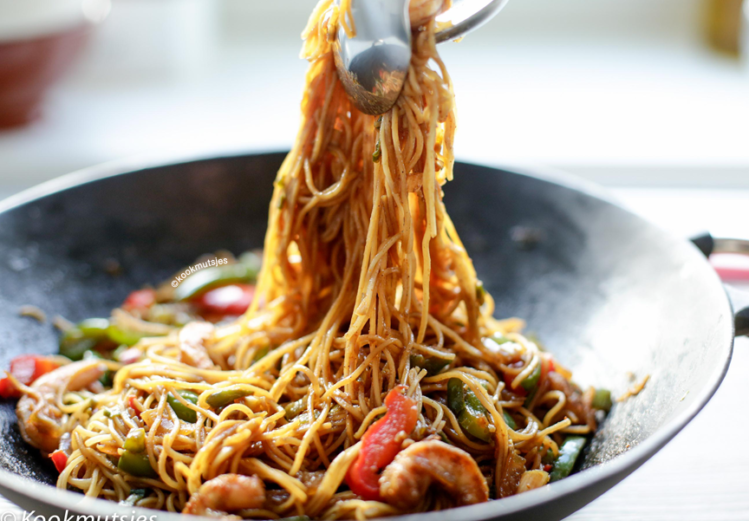 Bami met garnalen